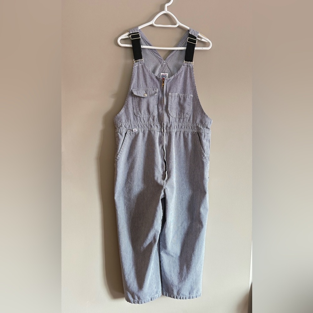 Men's Gray Striped Jumpsuit